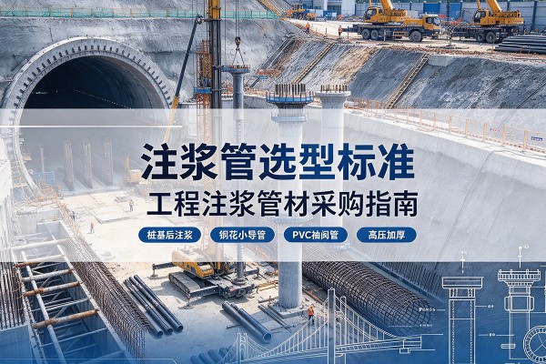 荔湾注浆管选型标准